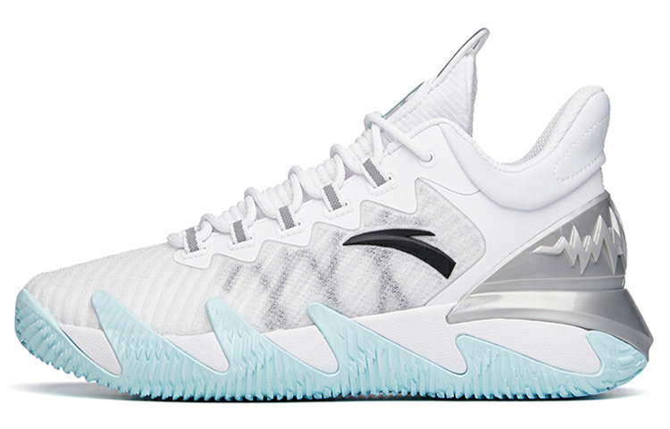 Anta Reverse Blade Fabric Cushioning Slip Resistant Abrasion Resistant Breathable Low top Basketball Shoes Men's