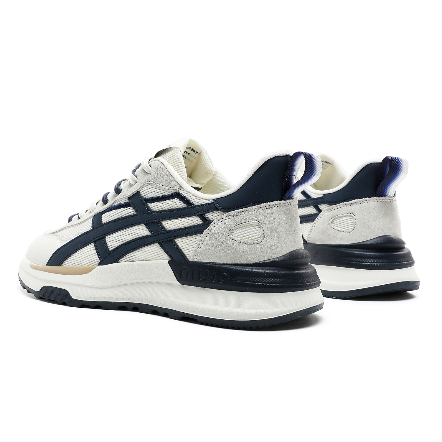 CEDAR HAN Training Shoes Unisex Low Top Beige/Blue