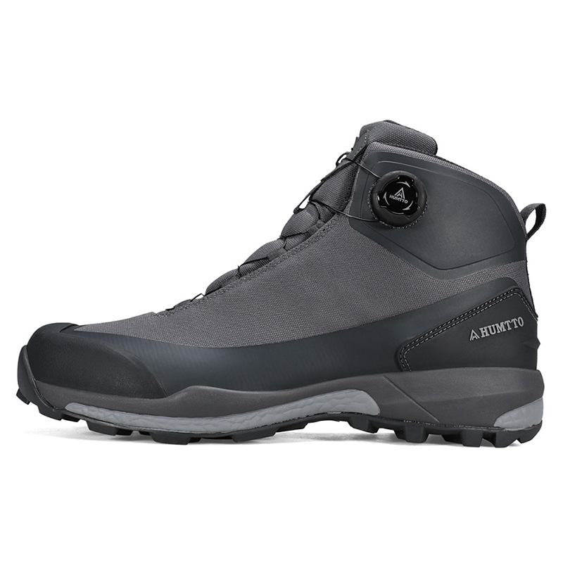 HUMTTO Cushioning Anti-Slip And Wear-Resistant Mid-Top Hiking Shoes Men’s Sky Gray