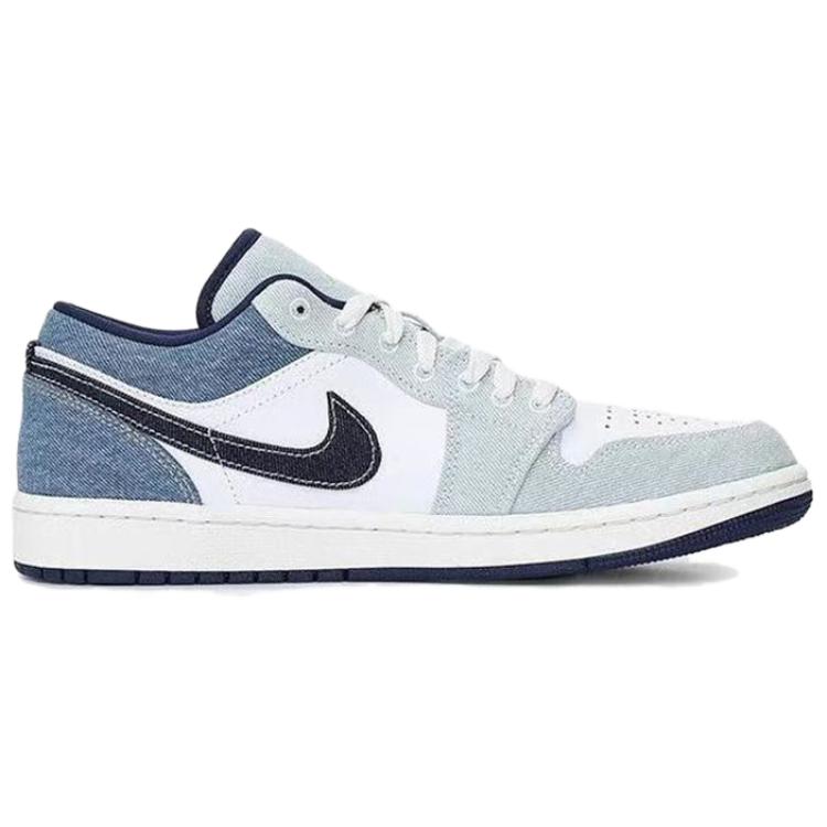 Jordan Air Jordan 1 Vintage Basketball Shoes Men’s Low Top White/Blue