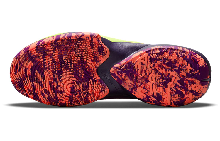 Мужские кроссовки Nike Freak 2 (оранжевый / фиолетовый) — фото 6