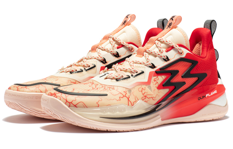 361° Big3 3.0 Pro Cushioning, Wear Resistant Low top Basketball Shoes Men’s Lava Flow Red