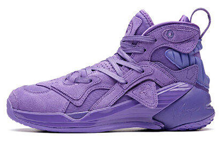 Anta KT4 Cushioning Slip Resistant Abrasion Resistant High top Basketball Shoes Women's Purple
