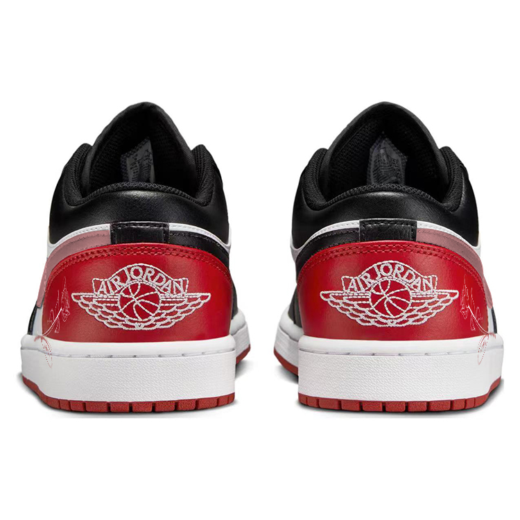 Jordan Air Jordan 1 Vintage Basketball Shoes Unisex Low Top Red/Black