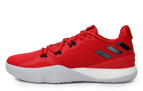 Adidas Crazy Light Boost Basketball Shoes Men's Low Top Red