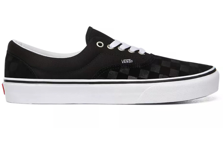 Кеды Vans Era Deboss Checkerboard PU (черные) — фото 2