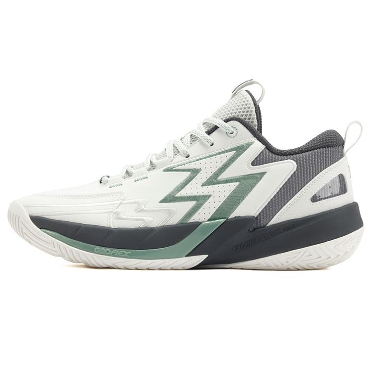 361° BIG3 Team 3.0 Cushioning, Wear Resistant Low top Basketball Shoes Men’s White Smoke Gray