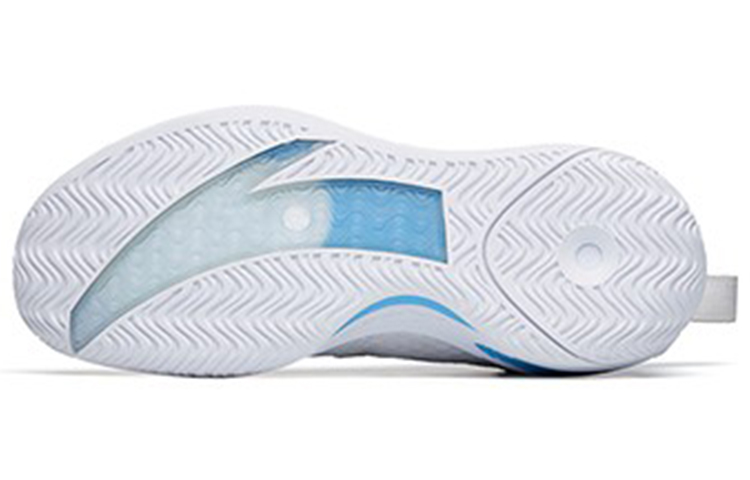 ANTA Alien 3 Basketball Shoes Men's Mid Top Anta White/Light Purple Blue