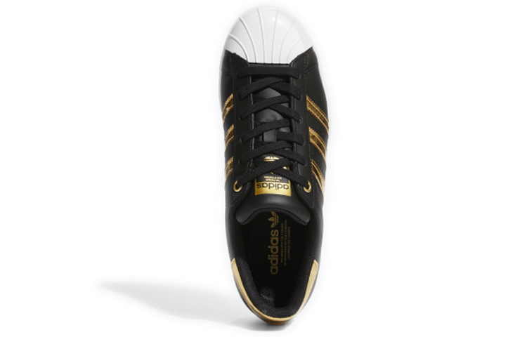 Женские кеды adidas originals SUPERSTAR (черно-золотой) — фото 4