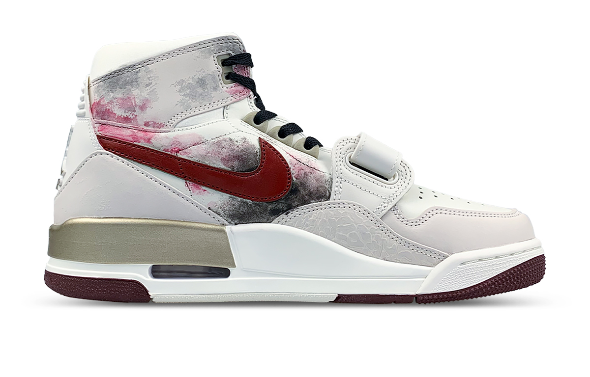 Jordan Legacy 312 Abrasion Resistant High top Vintage Basketball Shoes Men’s White