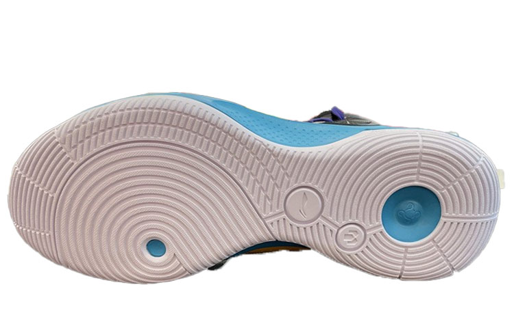 Li Ning Sonic 9 Team Textile, Synthetic Leather Cushioning Slip Resistant Abrasion Resistant Mid top Basketball Shoes