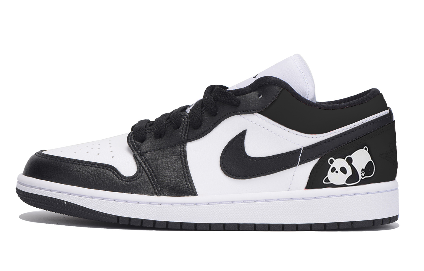 Jordan Air Jordan 1 Slip Resistant Coverage Low top Vintage Basketball Shoes Women’s Black White