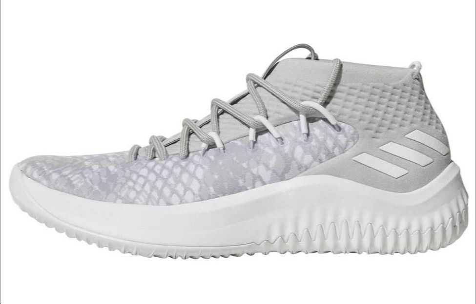 Adidas D lillard 4 Start To Finish Lillard non-slip wear-resistant lightweight mid-top basketball shoes men's gray