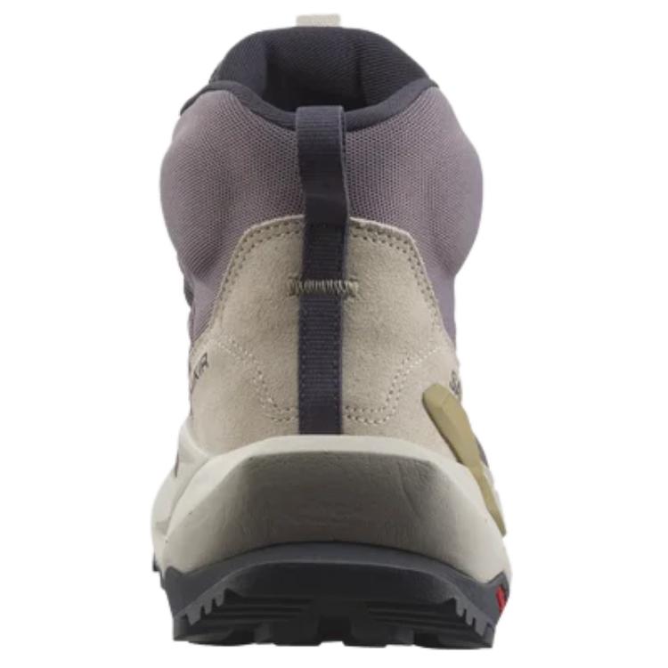 SALOMON Elixir Slip Resistant Abrasion Resistant Mid top Hiking Shoes Women’s Purple Gray