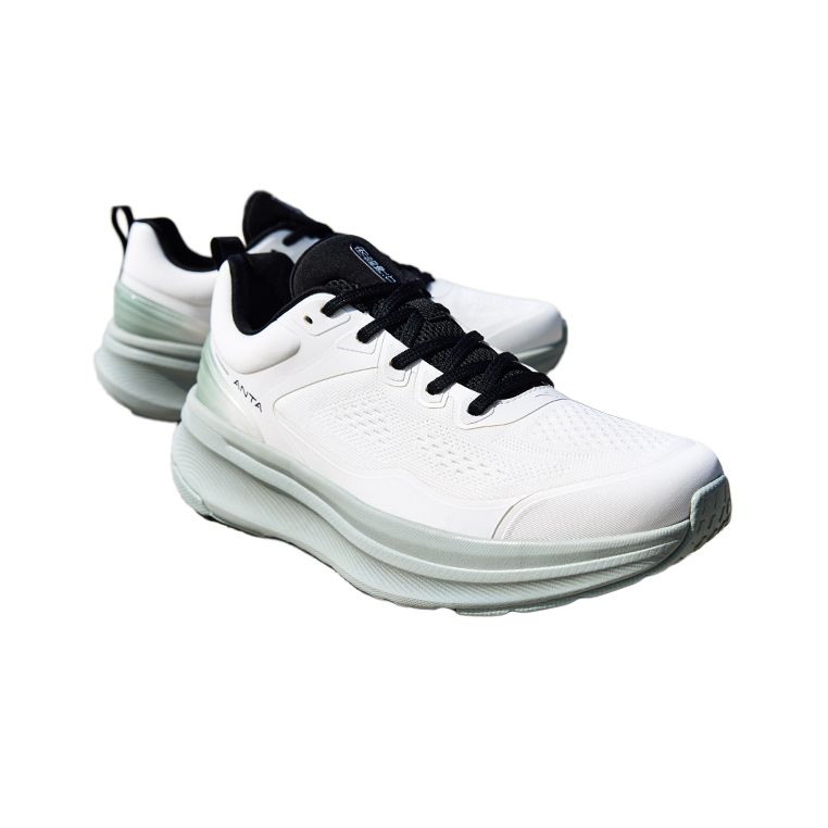 Anta Slip Resistant Abrasion Resistant Low top Training Shoes Men’s White Green