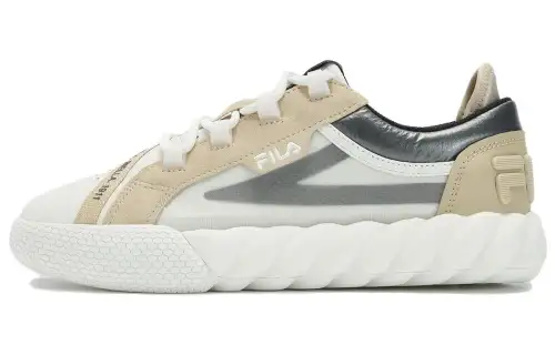 FILA Campo Cushioning Low top Skateboard Shoes Women's Coconut Milk White Beige Yellow