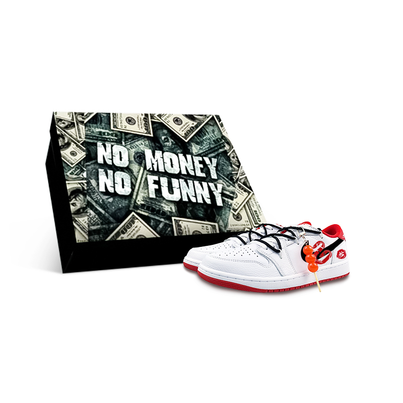 Jordan Air Jordan 1 Abrasion Resistant Slip Resistant Low top Vintage Basketball Shoes Unisex White Red