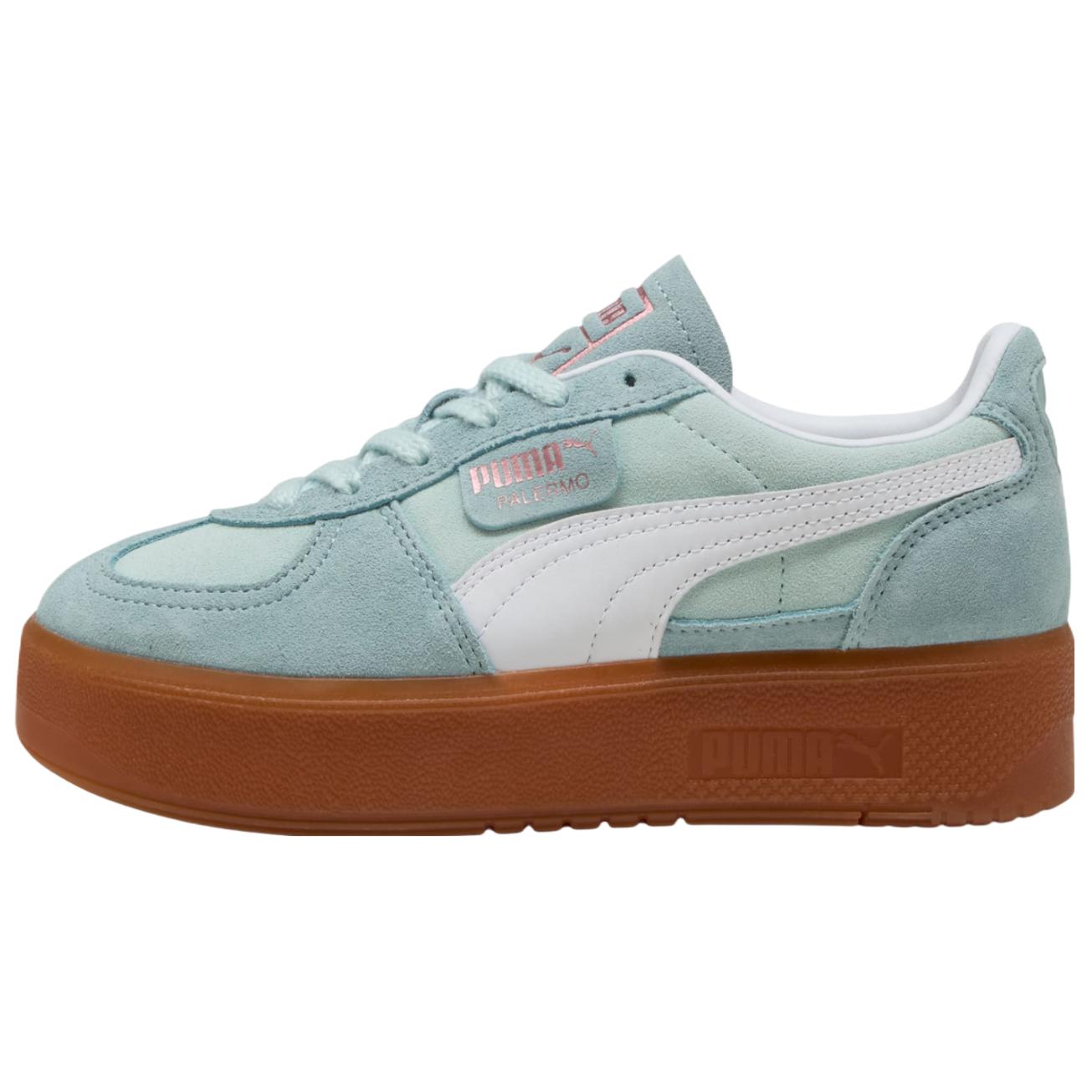 PUMA Palermo Abrasion Resistant Low top German Army Trainers Women's Peace Blue