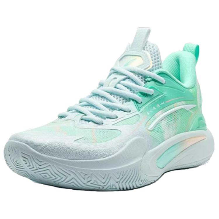 XTEP Wear resistant And Lightweight Low top Rotation Systems Basketball Shoes Men’s Cyan