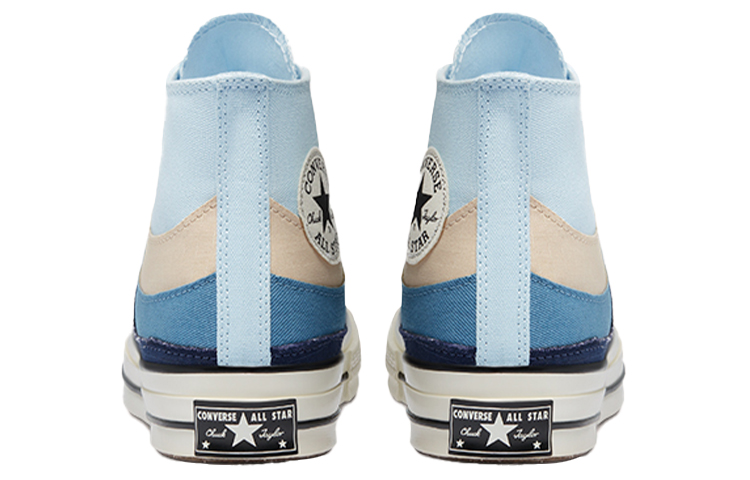 Кеды Converse Chuck 70 Chuck Taylor All Star (многоцветные) — Синий / тёмно-синий / бежевыйбелый — фото 5