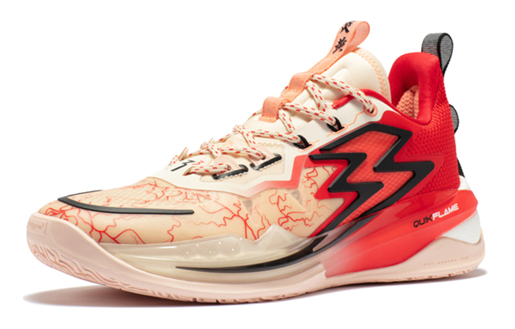 361° Big3 3.0 Pro Cushioning, Wear Resistant Low top Basketball Shoes Men’s Lava Flow Red