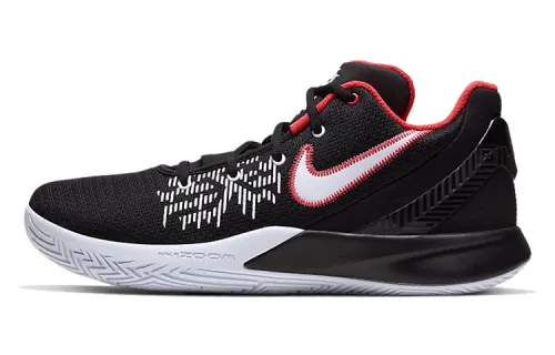Nike Flytrap 2 Kyrie Irving, fashionable and versatile, shock-absorbing and wrapping, low-top, practical basketball shoes, men's style, black and white