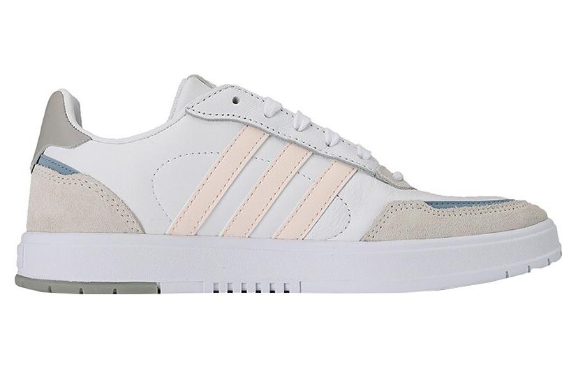 Женские кеды adidas neo Courtmaster (бело-розово-синие) — Белый / розовый / синий — фото 2