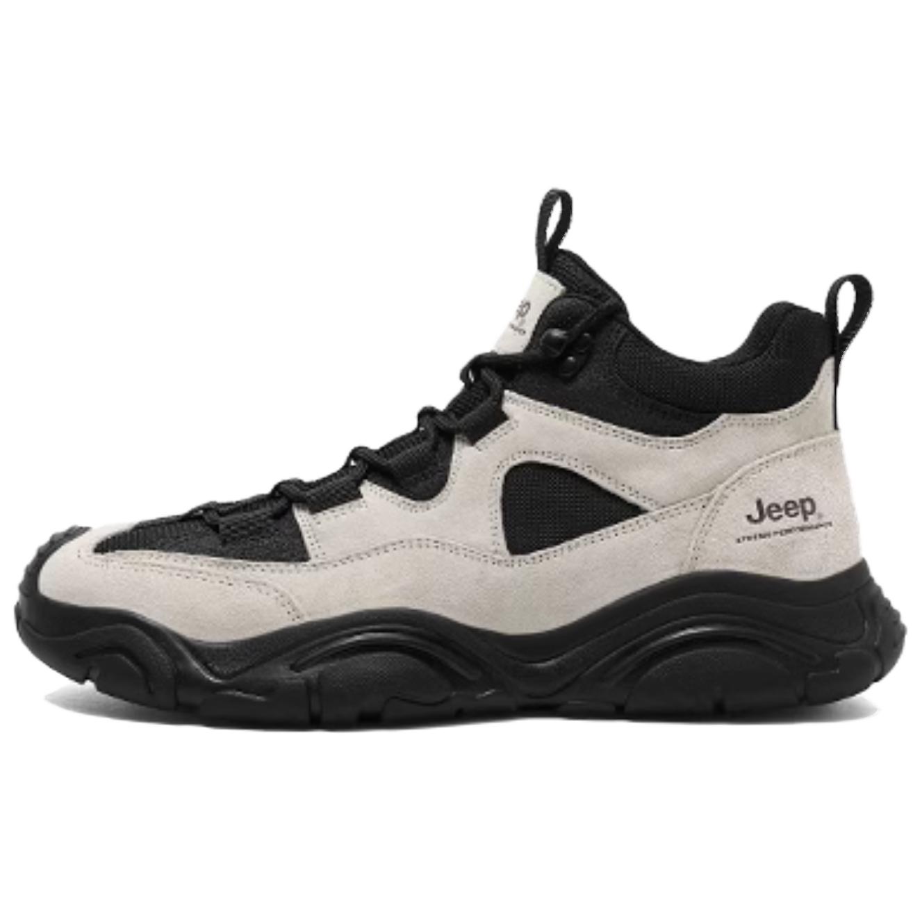 Jeep High top Hiking Shoes Men’s Black Sand