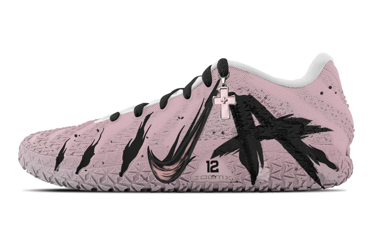 Nike Ja Morant 3 Phantom Of The Wind Abrasion Resistant Low top Basketball Shoes Unisex Black Pink