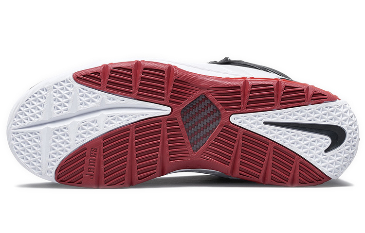 Мужские кроссовки Nike Lebron 3 QS Home OG (черно-бело-красные) — Чёрный / белый / красный — фото 4