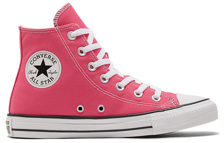 Высокие кеды Converse Chuck Taylor All Star (розовые) — 亮粉色 — фото 2