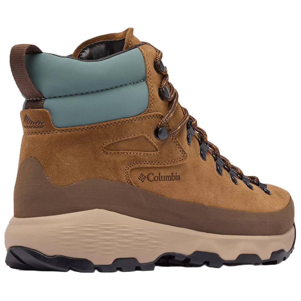 Columbia Non Slip And Waterproof Mid top Mountaineering Hiking Shoes Men’s Brown