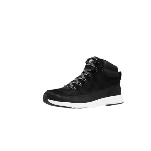 THE NORTH FACE Breathable Mid top Mountaineering & Hiking Shoes Men's Black