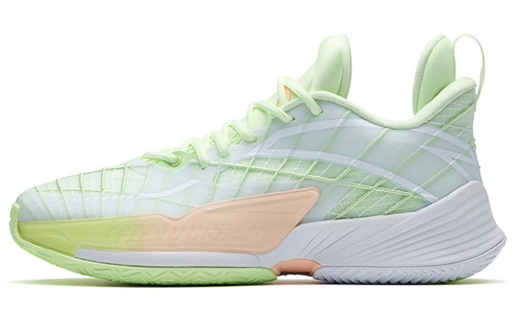 Anta Light Horseman 3 Nitrogen Technology Low top Performance Basketball Shoes Men’s White Green Pink