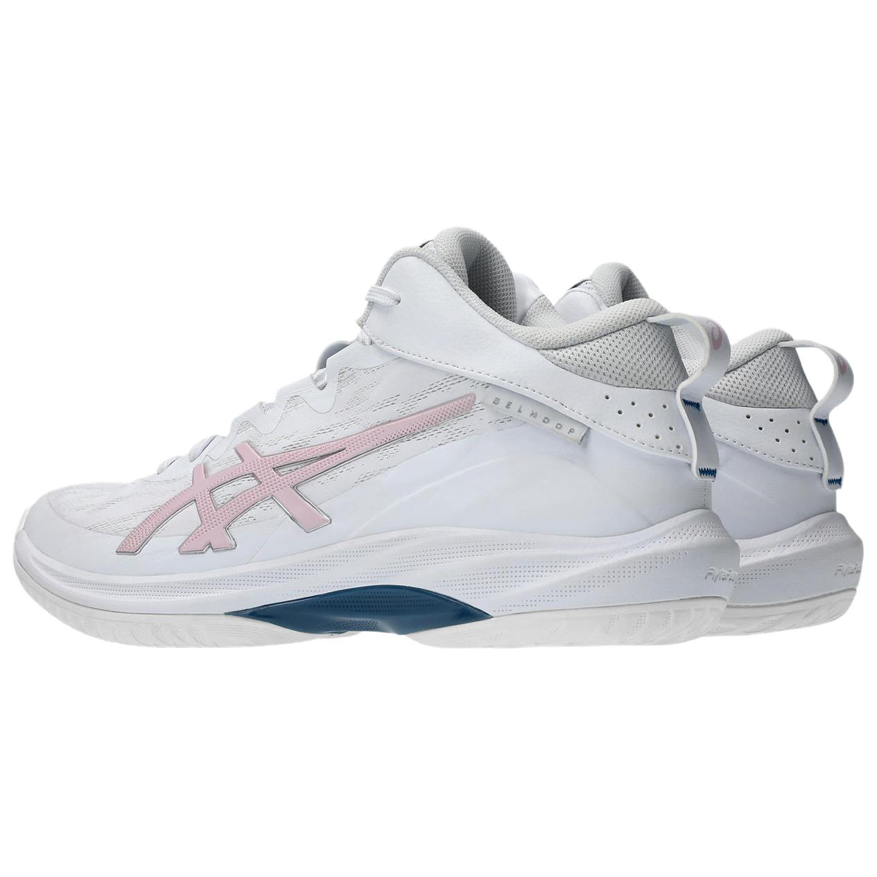 ASICS GELHOOP V17 Cushioning Abrasion Resistant Breathable Low top Basketball Shoes Unisex White Pink