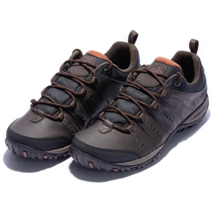 Columbia Hiking Cushioning Non Slip And Waterproof Grip Low top Hiking Shoes Men’s Dark Umber