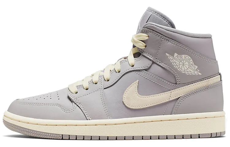 Jordan 1 Mid Atmosphere Grey Pale Ivory Women's