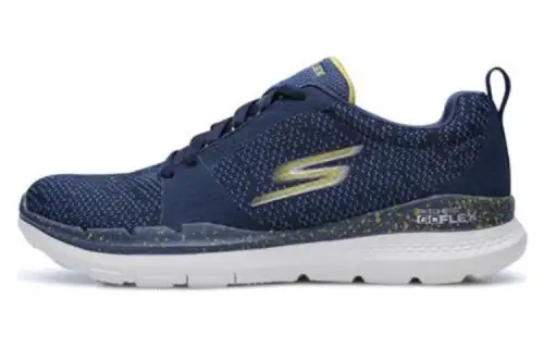 Skechers Go Flex Train Low top Training Shoes Blue Gold Color