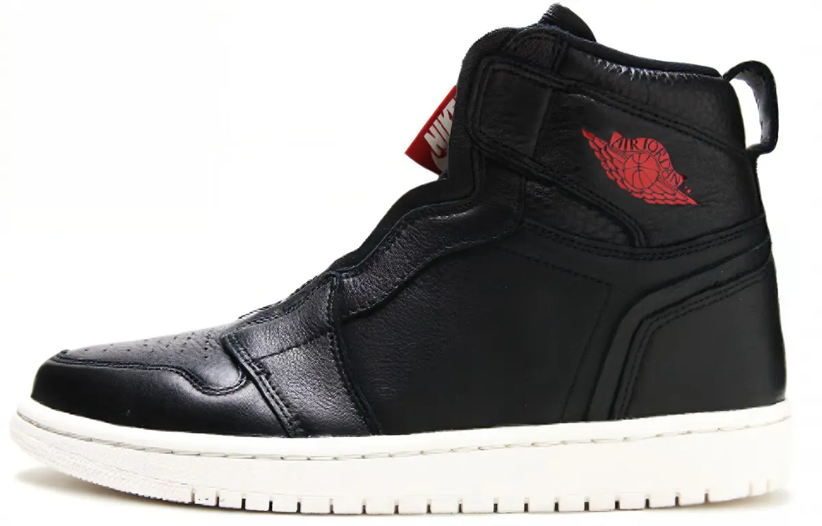 Jordan 1 Retro High Zip Black Gym Red Phantom Women's
