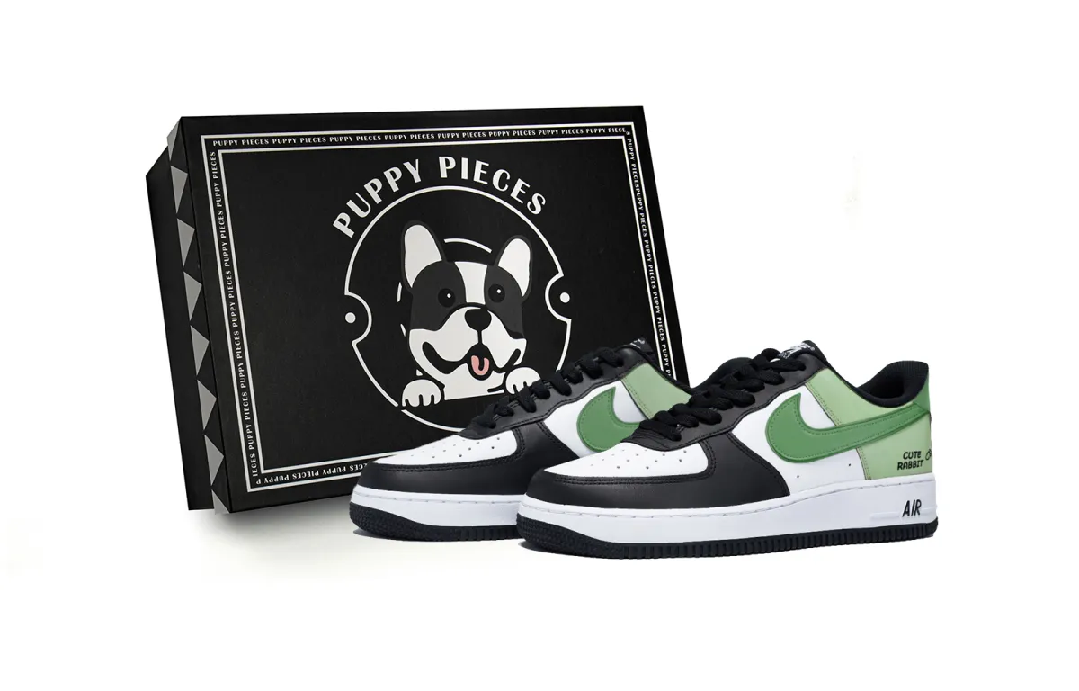 Nike Air Force 1 Low top Skateboard Shoes Men's White Green