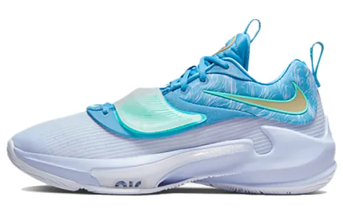 Nike Freak 3 Zoom EP Antetokounmpo round-head lace-up low-top practical basketball shoes men and women blue domestic version