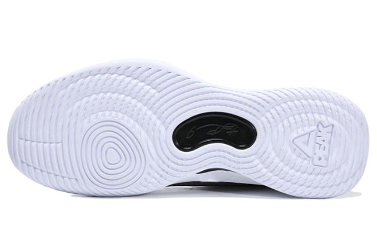 PEAK Basketball Shoes Men’s Low Top Black/All White