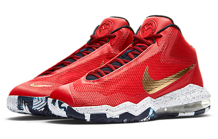 Мужские кроссовки Nike Air Max Audacity (красно-золотые) — фото 3