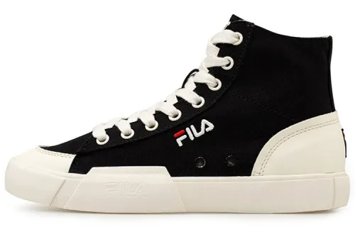 FILA FUSION Fila Block High High Top Canvas Sneakers Black/White