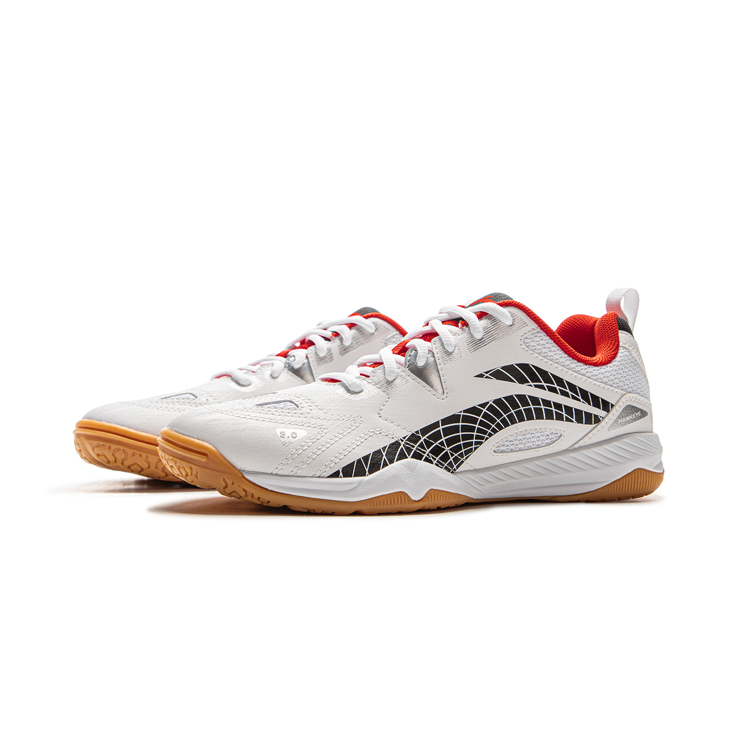 Li Ning Slip Resistant Abrasion Resistant Low top Training Shoes Unisex White Black