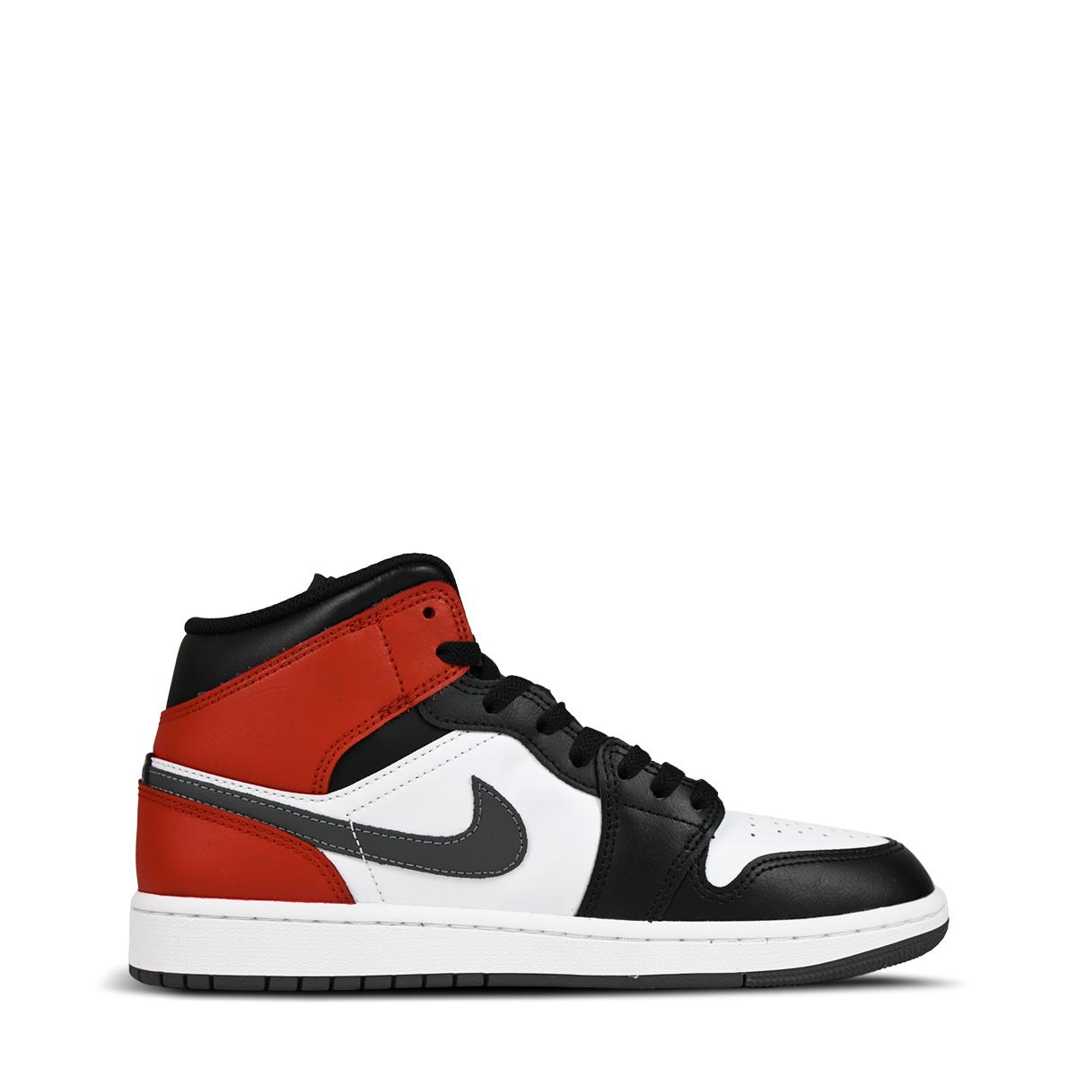 Jordan Air Jordan 1 Abrasion Resistant Abrasion Resistant Mid top Vintage Basketball Shoes Men’s Black White Red