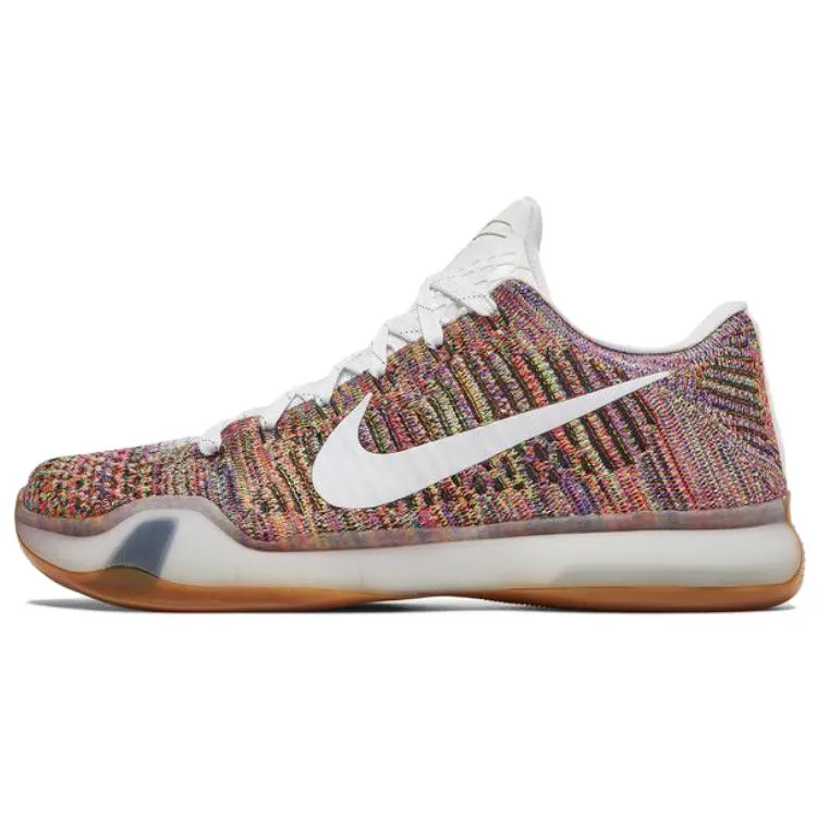 Nike Kobe 10 Abrasion Resistant Abrasion Resistant Low top Basketball Shoes Men's Brown