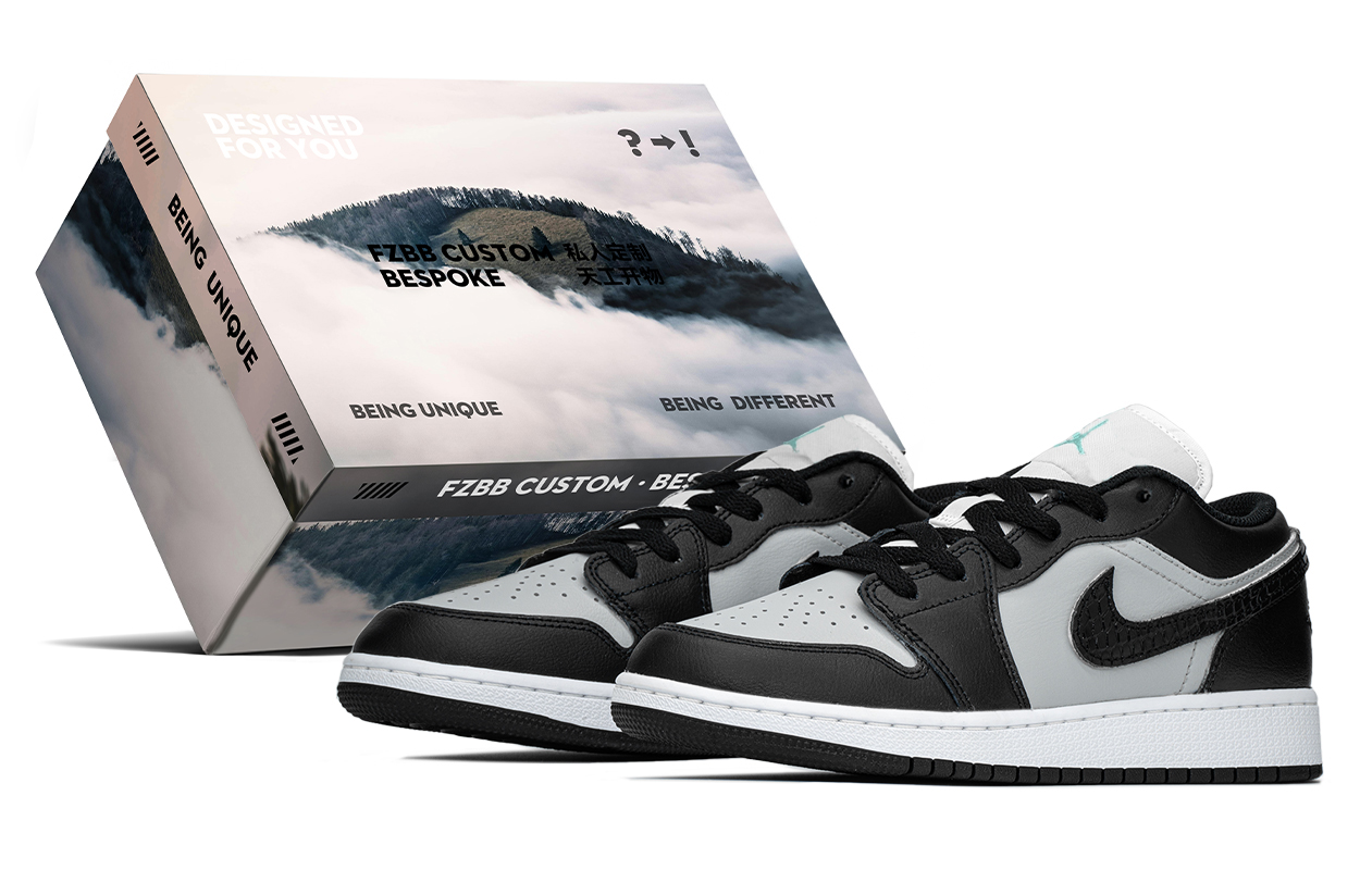 Jordan Air Jordan 1 Low top Vintage Basketball Shoes Women’s Black Gray