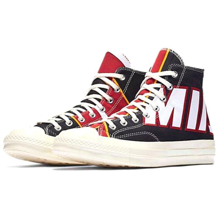 Кеды Converse Chuck 70 Hi Miami Heat (черно-красно-белые) — фото 3