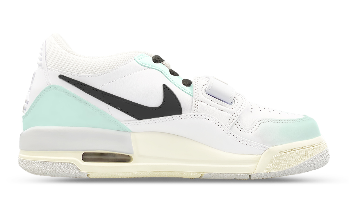 Jordan Legacy 312 Low top Vintage Basketball Shoes Men’s White Green Black